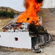 FGR incinera ms de cinco toneladas y media de diversos narcticos.